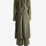 Green jackets-coats, full body view