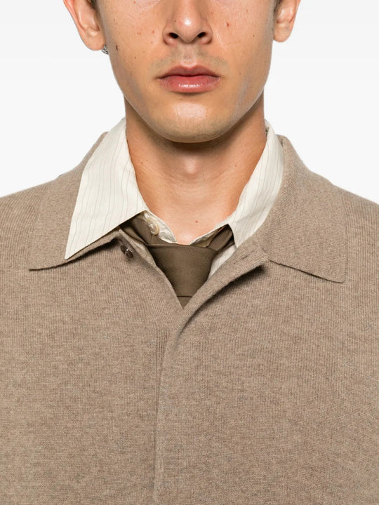 Tan top worn by a person, showing the top fit