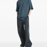 Blue t-shirt,full body view