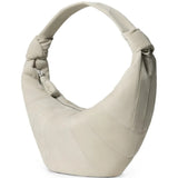 Tan bag, front view