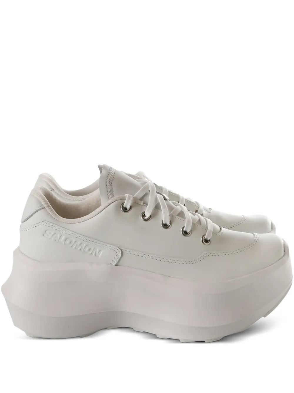 White sneaker, front view