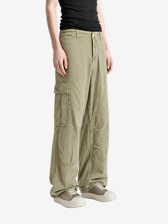 Green pants, front view