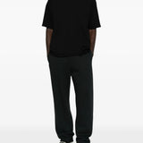 Black t-shirt, full body view