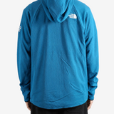 Blue hoodie, front view