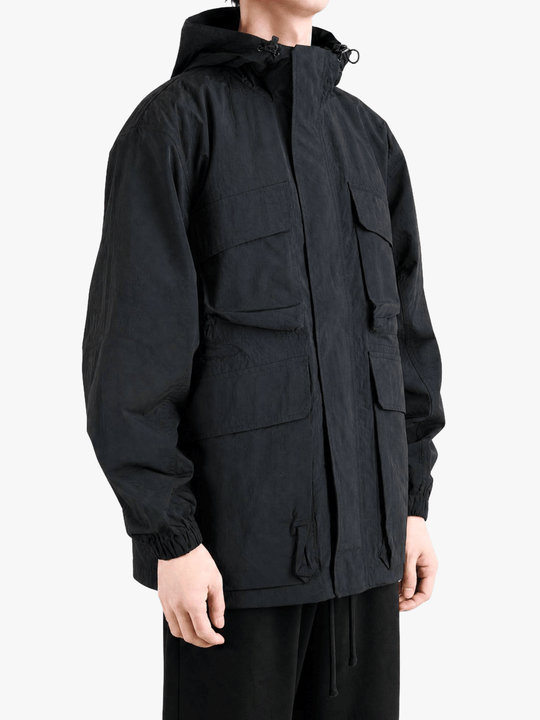Black jacket, front view