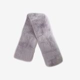 Grey scarves, side view