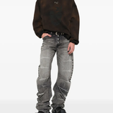 Brown hoodie, full body view
