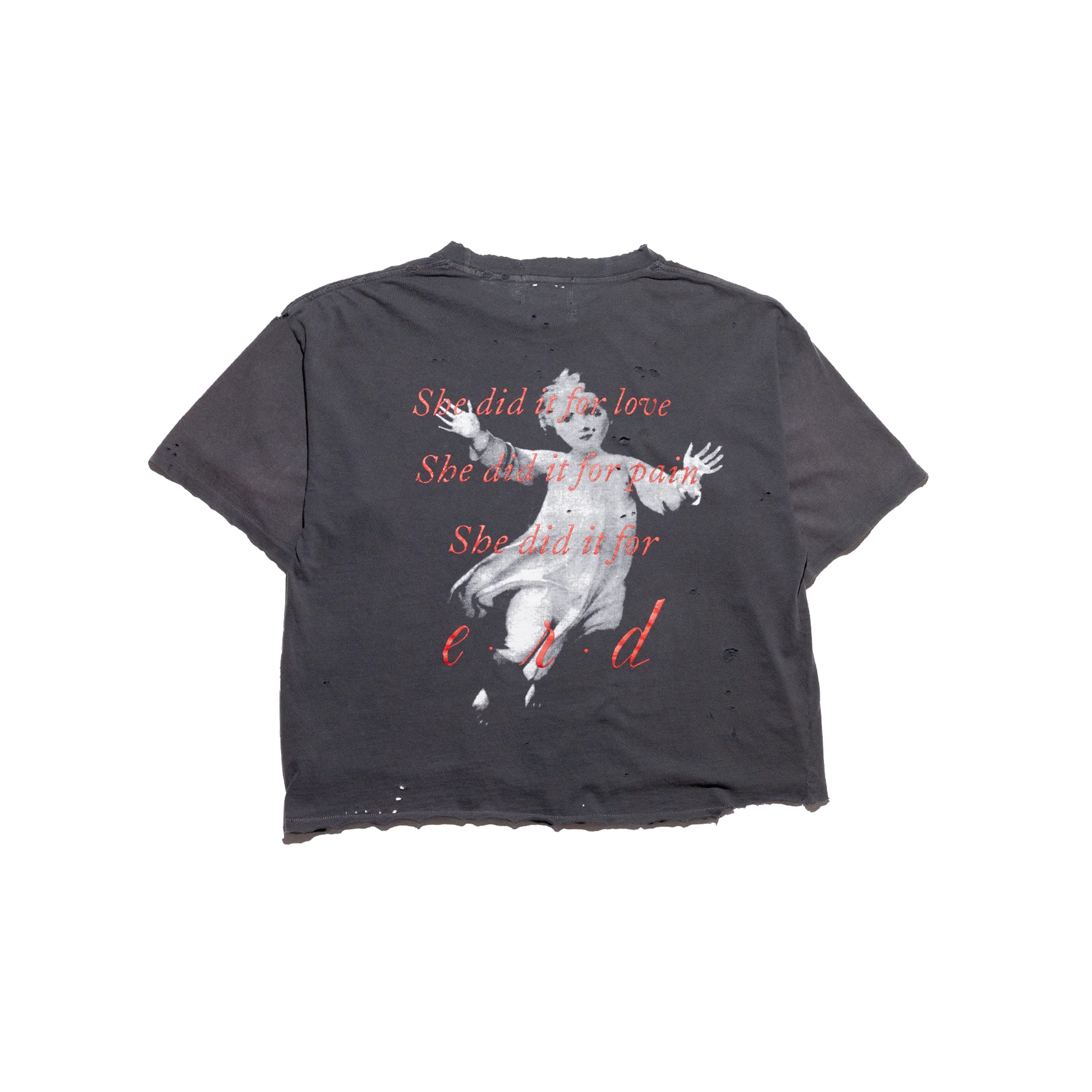 Black shirts,back view