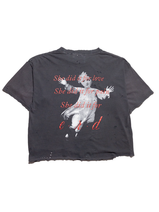 Black shirts,back view