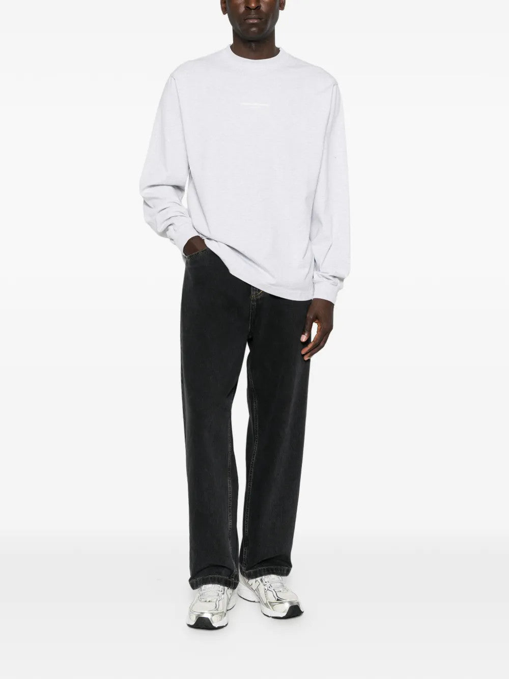 White top, full body view