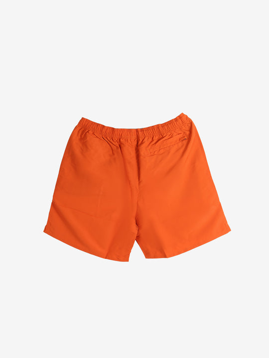 Orange shorts, back view