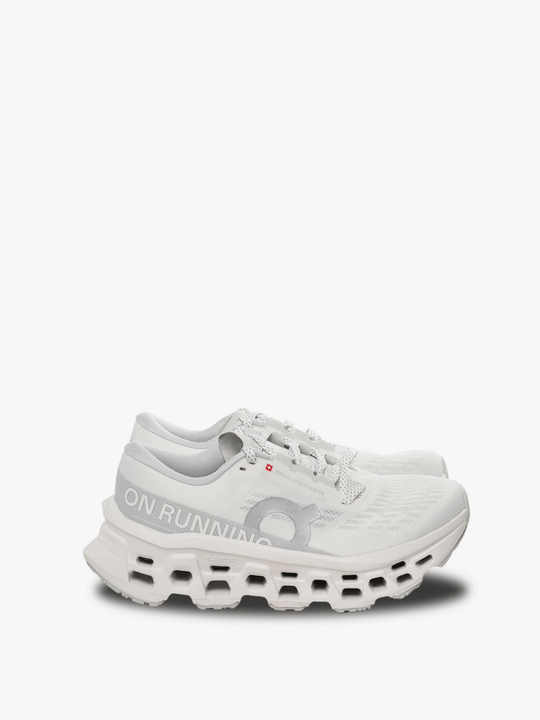 White running shoe ,front view