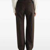 Brown pants, full body view