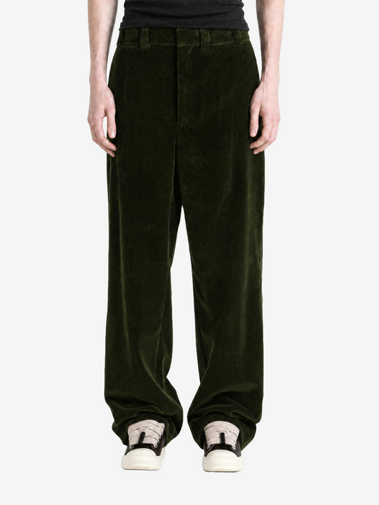 Green pants, front view