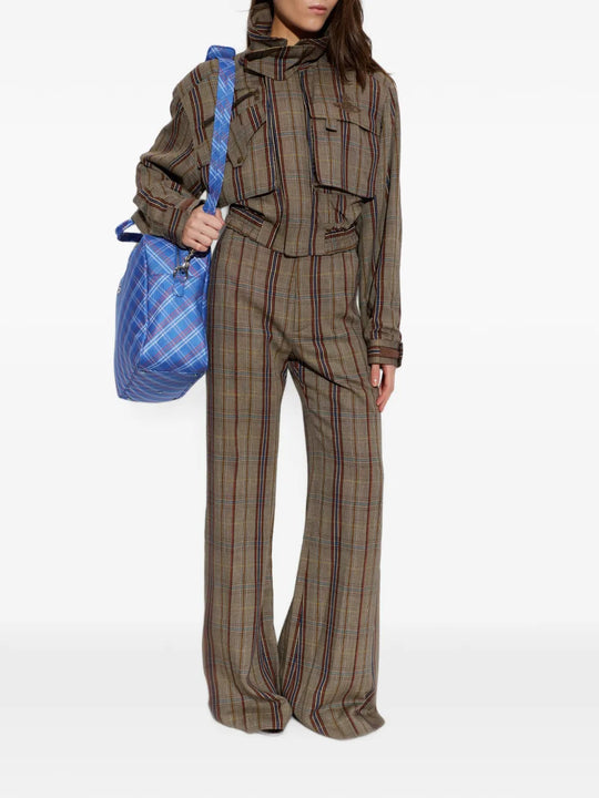 Brown jacket, full body view