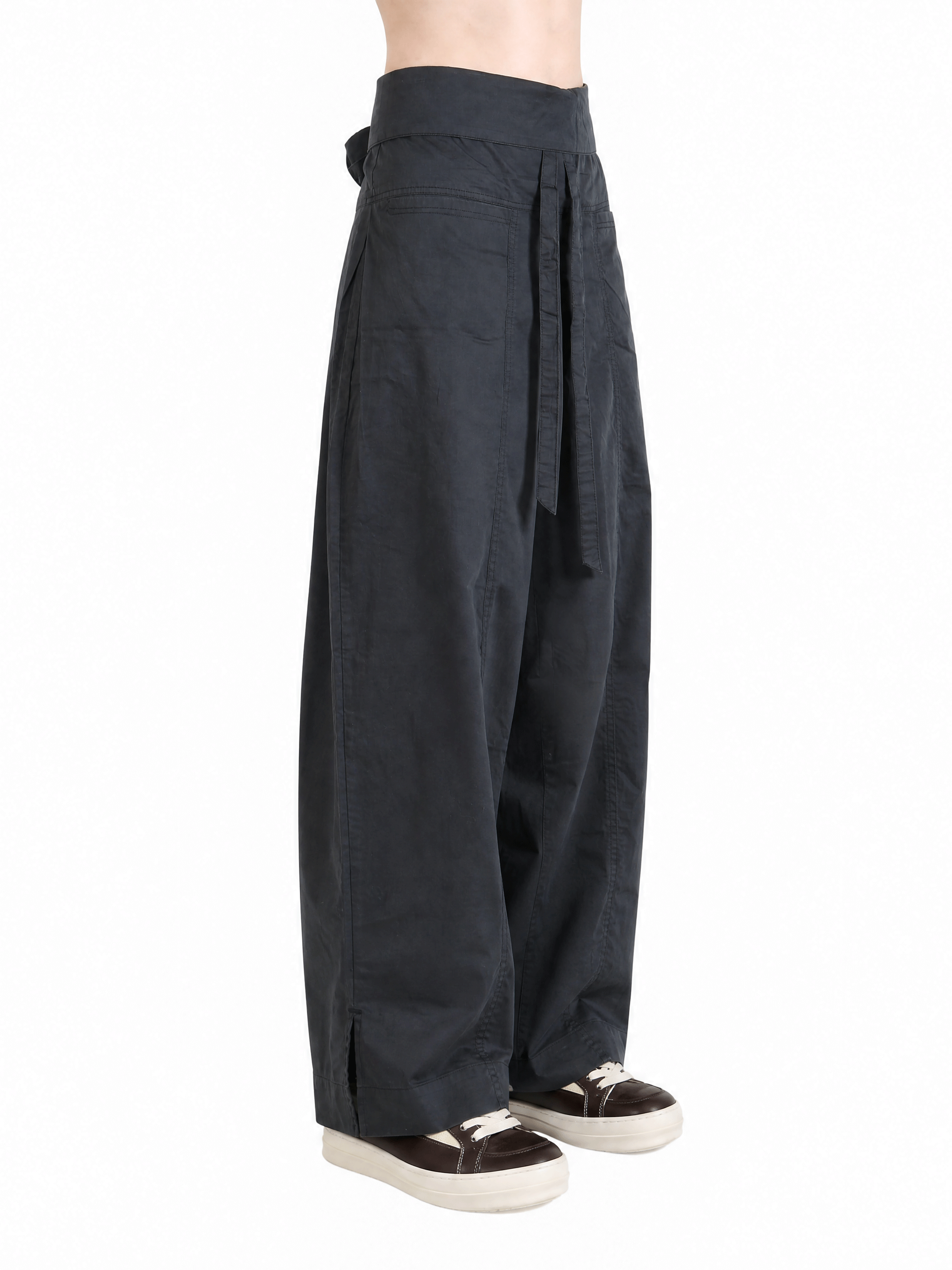 Black pants, full body view
