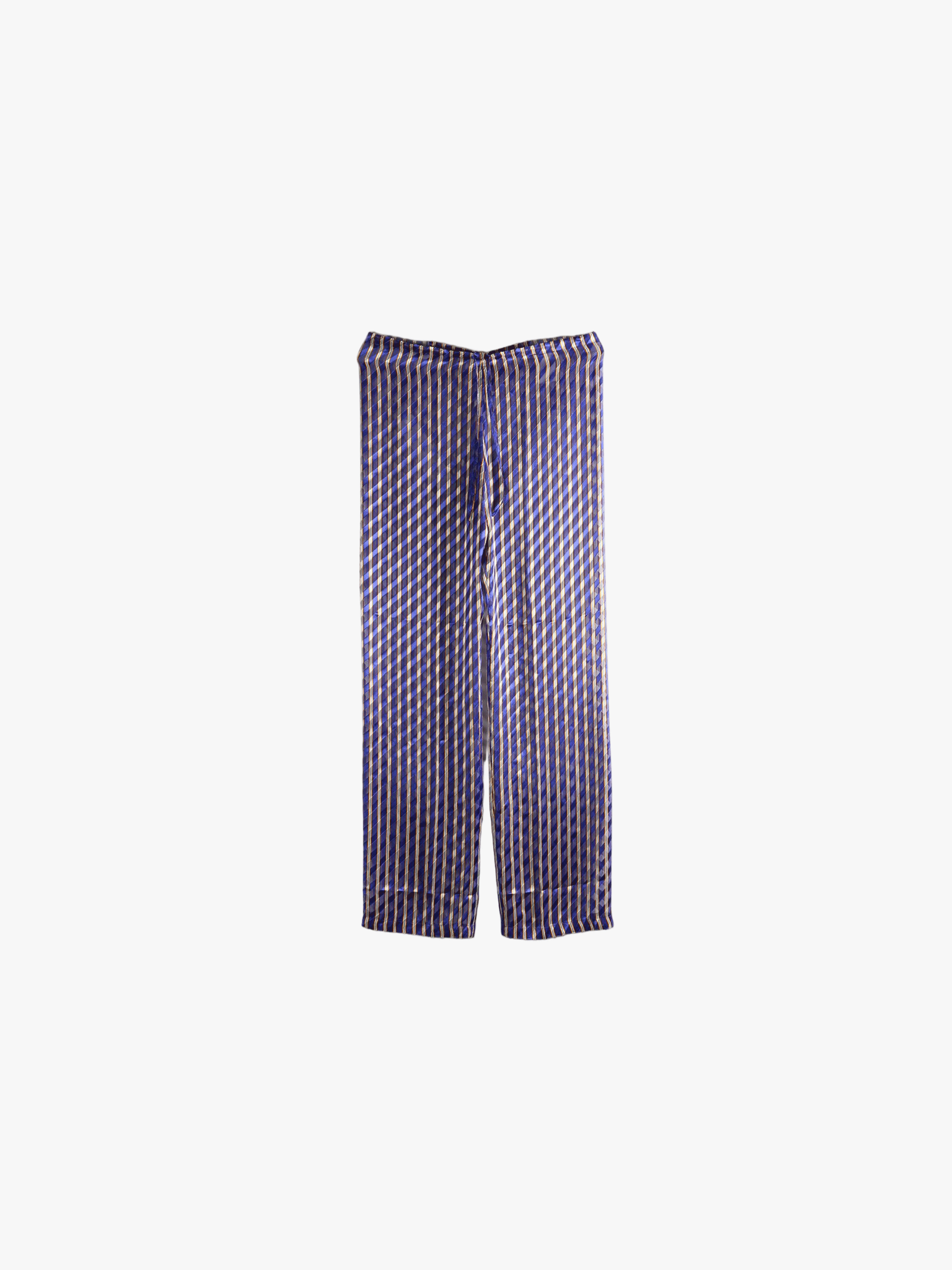 Purple pants, front view