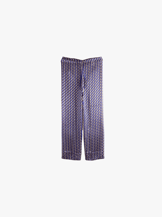 Purple pants, front view