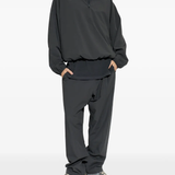 grey jacket, full body view