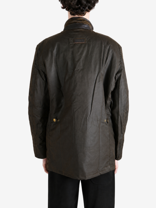 Brown jacket, full body view