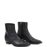 Black boots, front view