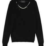Black knitwear, front view