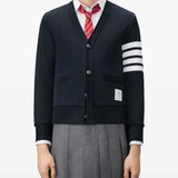 Navy knitwear, front view