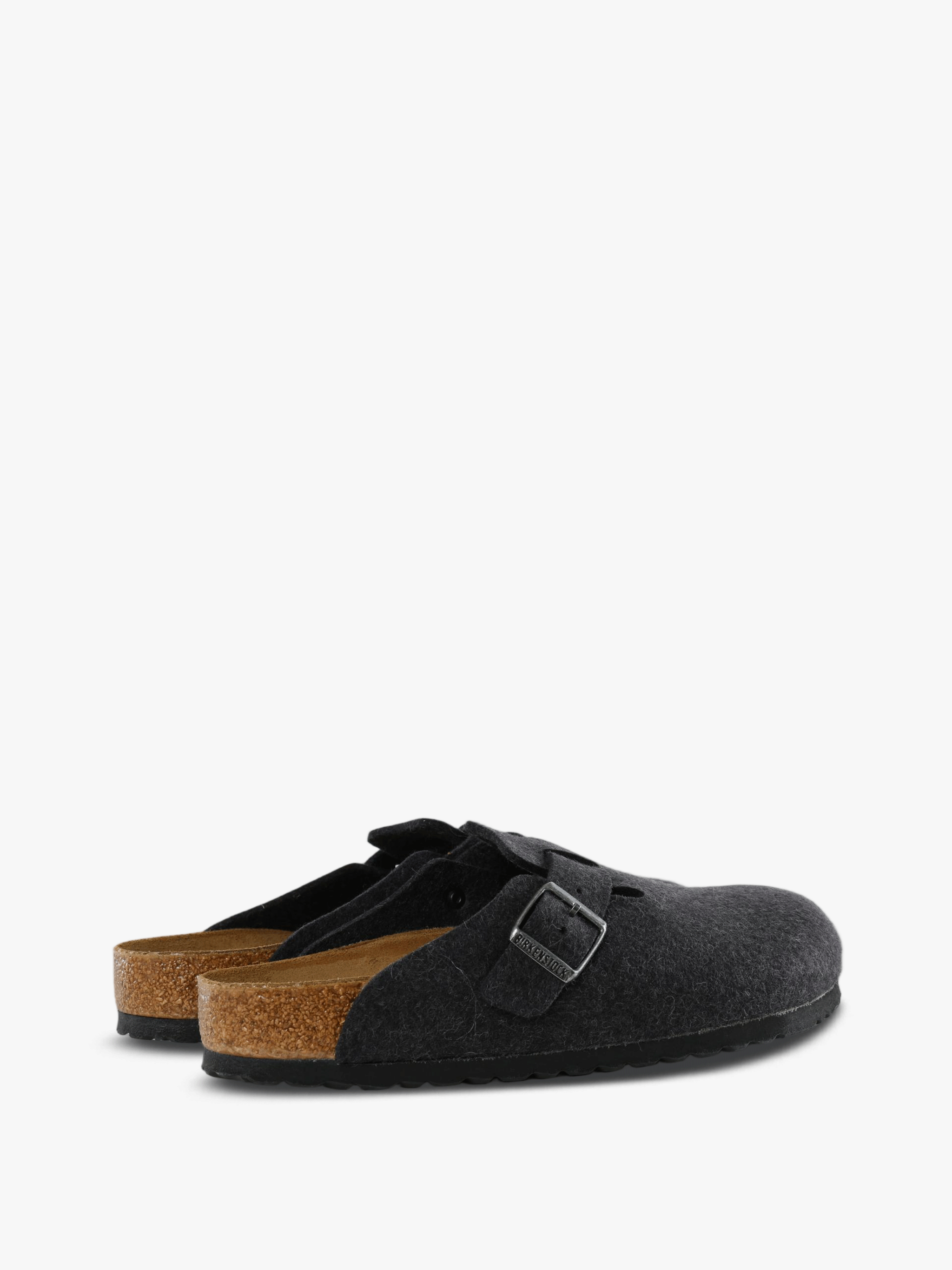 Grey sandals, front view