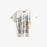 White t-shirts, front view