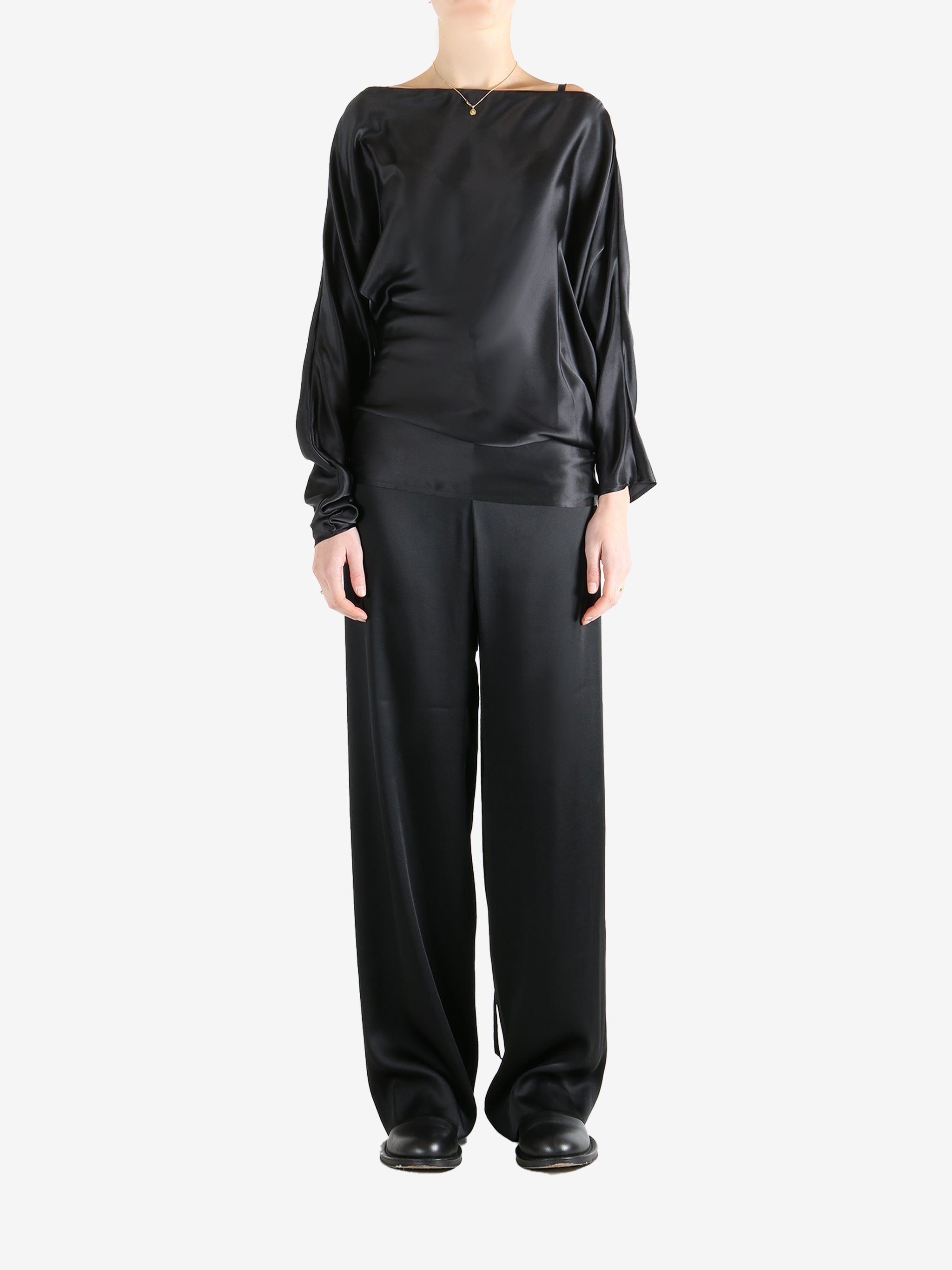 Black top, full body view