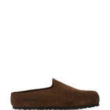 Brown sandals, side view