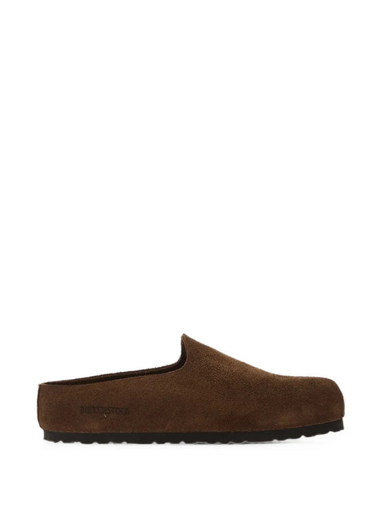 Brown sandals, side view