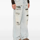 Blue jeans, full body view