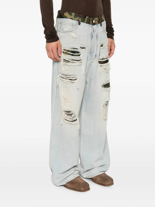 Blue jeans, full body view