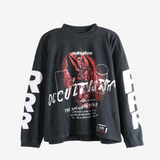 Black t-shirt, front view