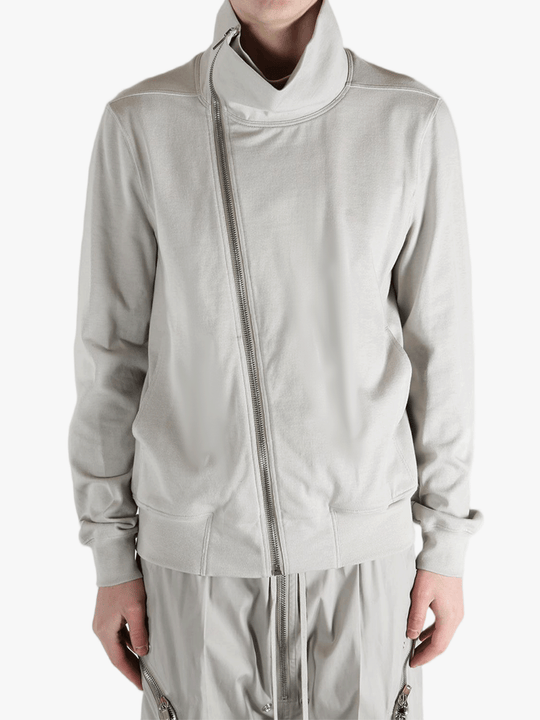 Grey t-shirts worn by a person, showing the t-shirts fit