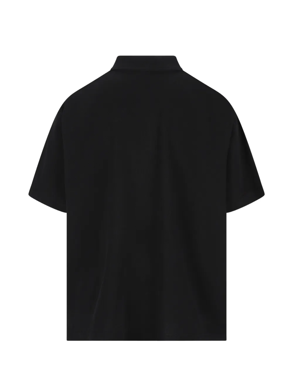 Black t-shirt, back view