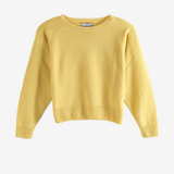 Yellow knitwear, front view