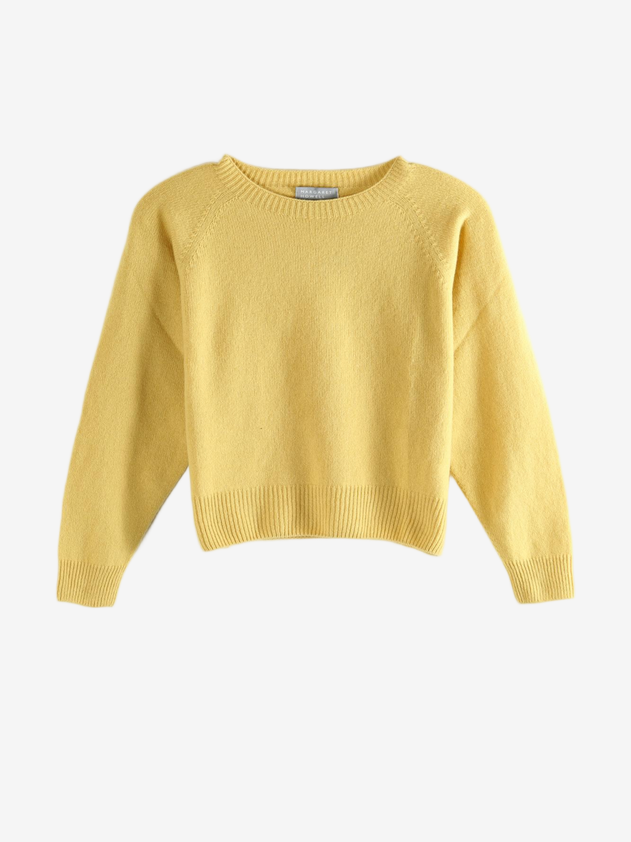 Yellow knitwear, front view