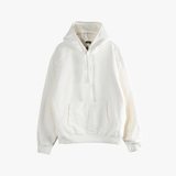White hoodie, front view