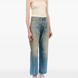 Blue jeans, full body view