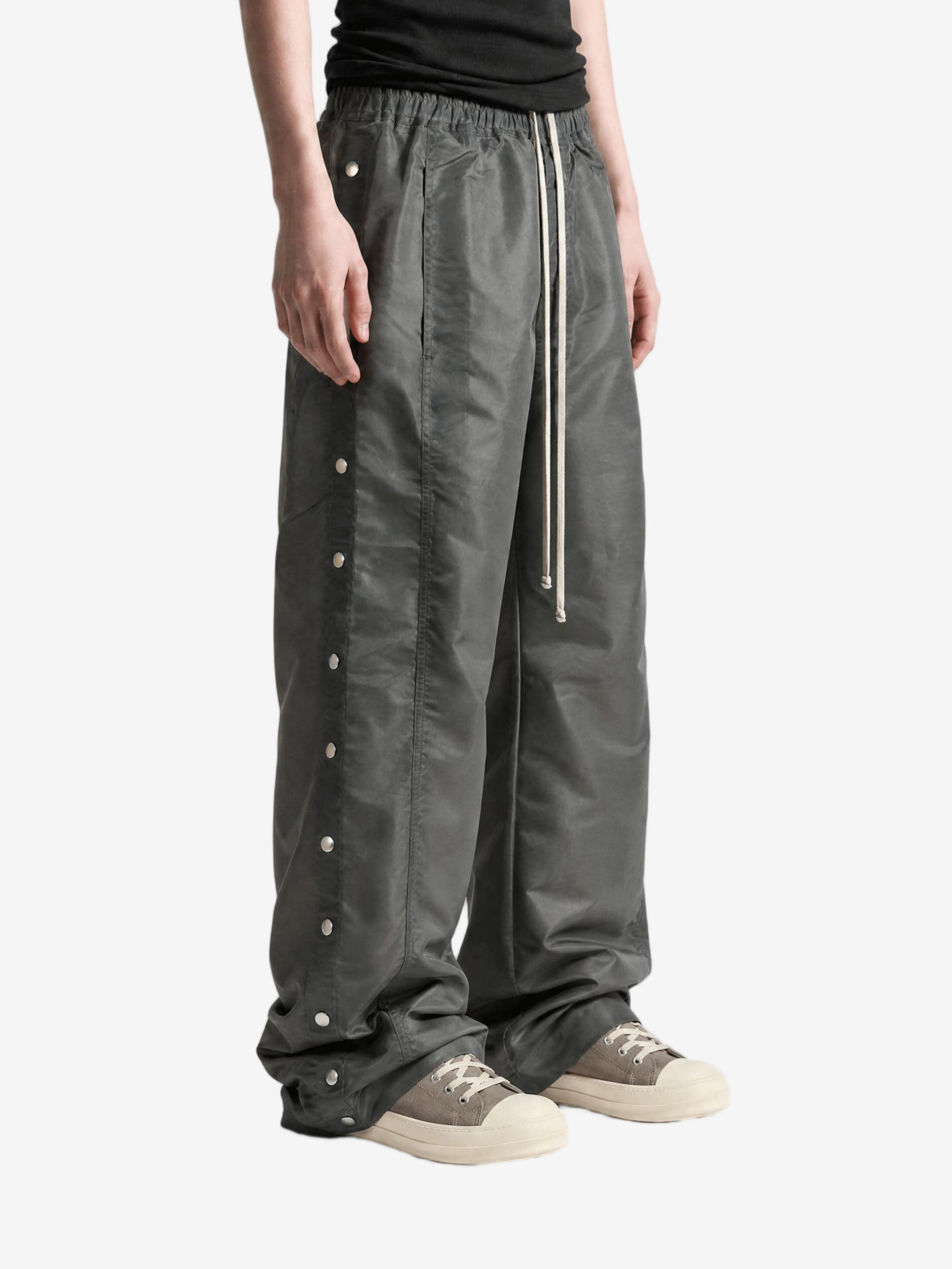 Grey pants, full body view