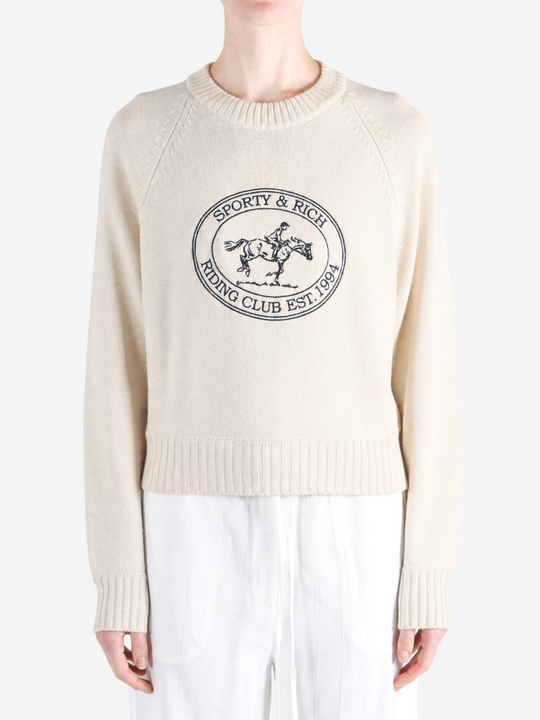 Tan hoodie, full body view