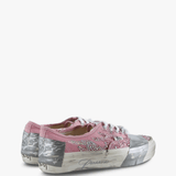 Pink shoes, side view