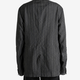 Grey jacket, full body view