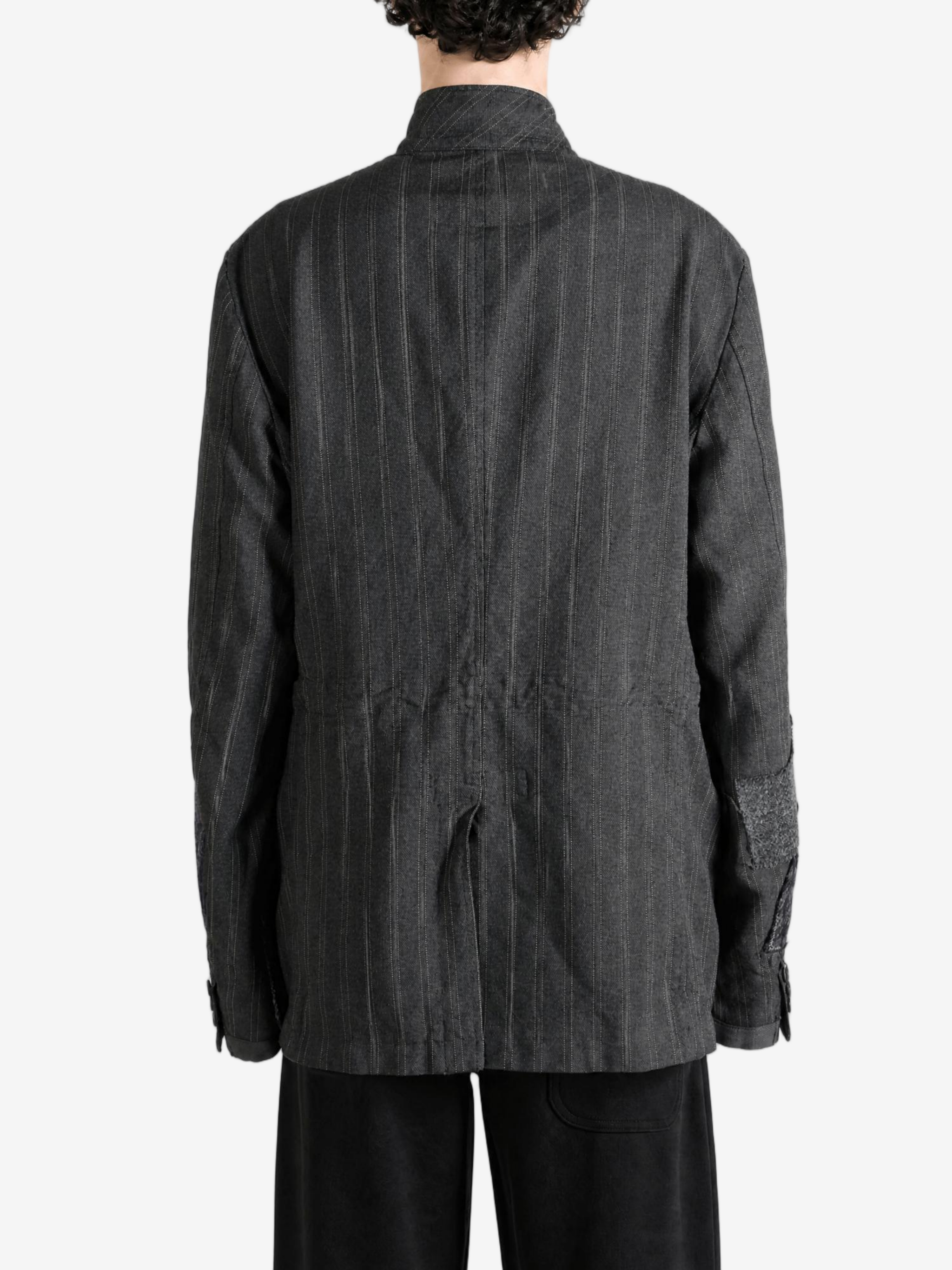Grey jacket, full body view