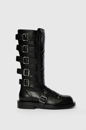 ANN DEMEULEMEESTER - Women Jace Biker Belted Boots