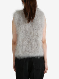 YVES SALOMON - Women Cropped Feather Gilet