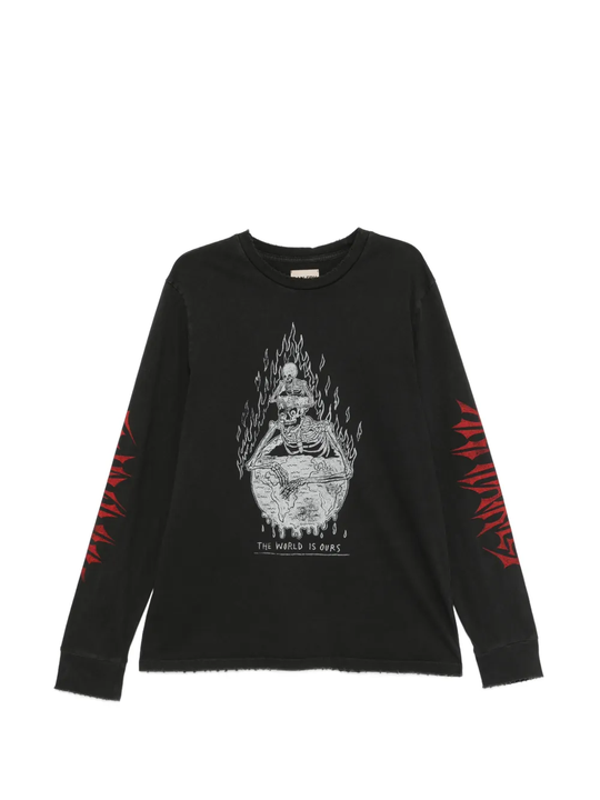 Black shirts , front view