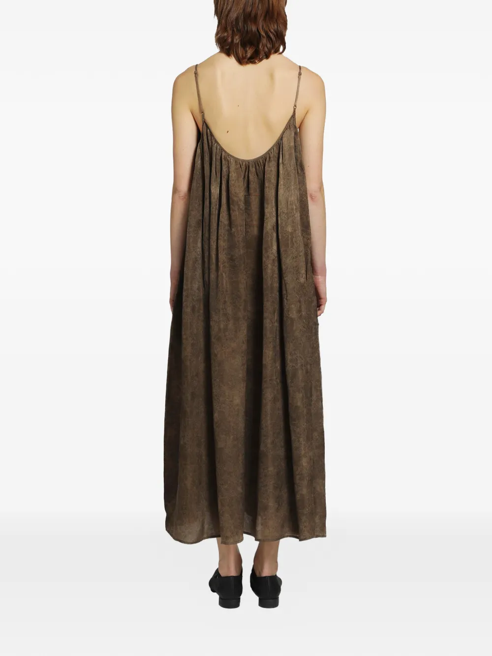 Brown dresses, full body view